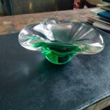 Sklo green gradient glass pocket or ashtray