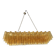 Contemporary Rectangular Luxury "Tronchi" Murano Glass Gold Chandelier