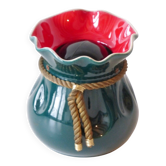Tobacco jar or piggy bank in the shape of a ceramic purse from the 50s/60s.