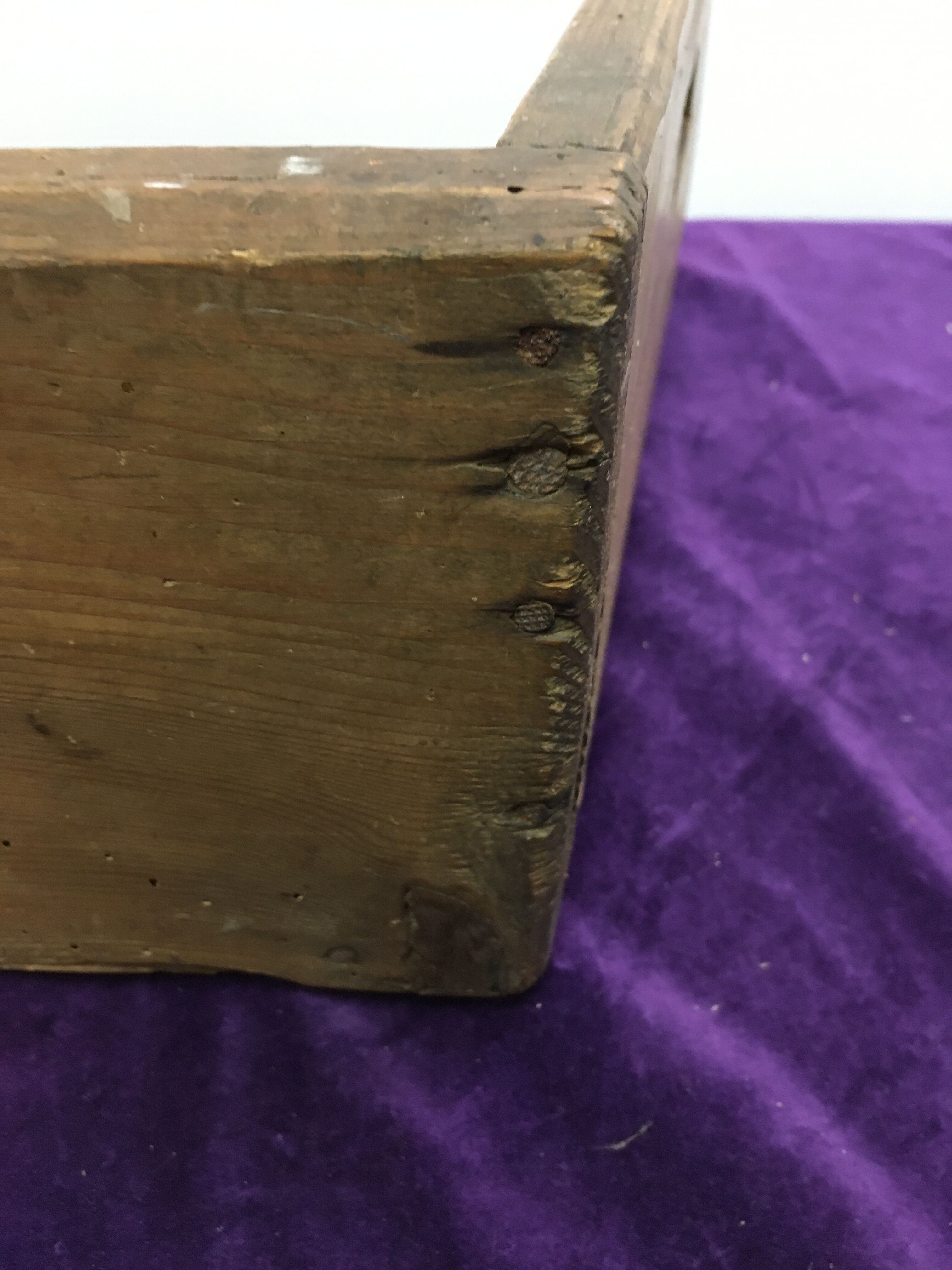 Butcher's log tray old grocery store