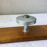 Coat rack hook wood and zinc vintage 50'