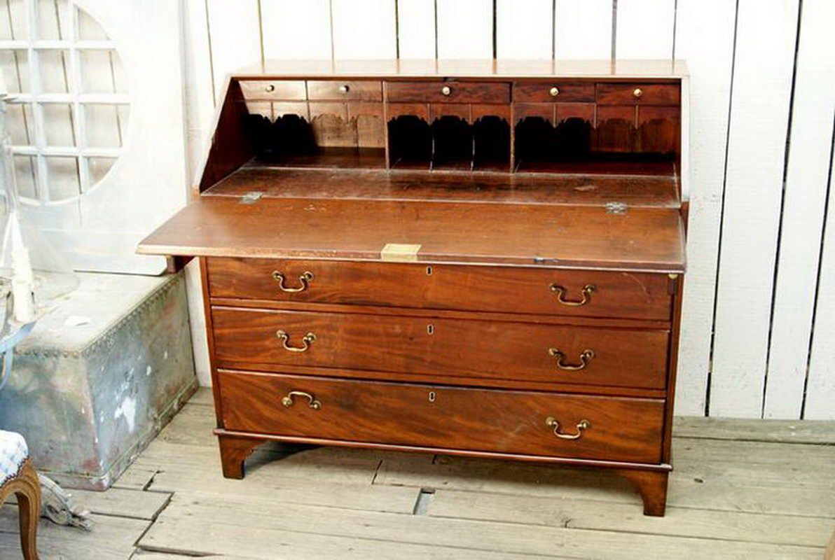 English mahogany secretary