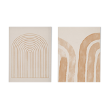 Pair of giclee prints, abstract wall art set of two, 50x70cm