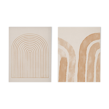 Pair of giclee prints, abstract wall art set of two, 50x70cm