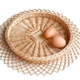 Wicker sun dish, 70s