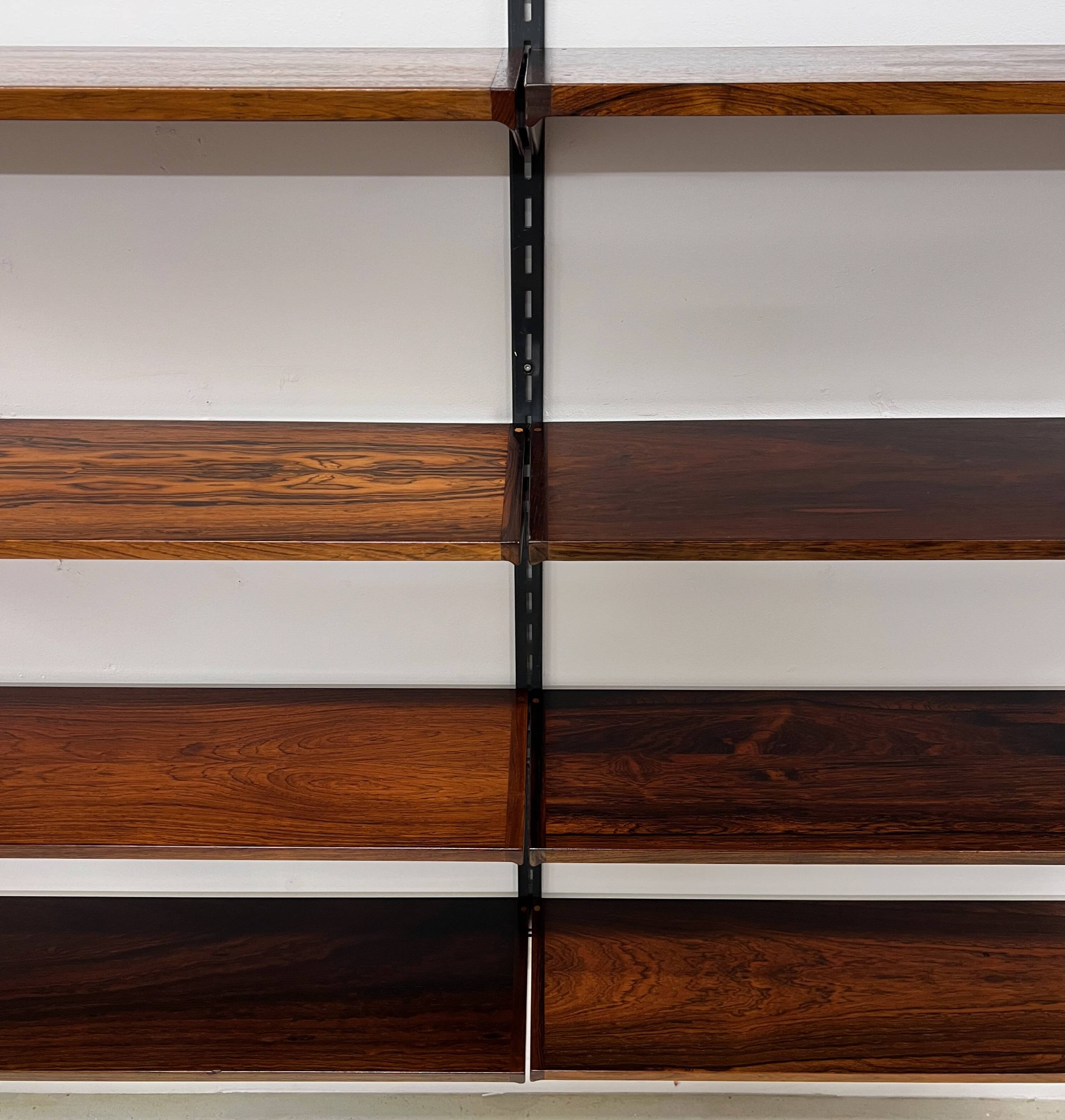 Rosewood Shelving System By Kai Kristiansen For Feldballes