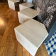 Modular coffee table in travertine, 4 elements.