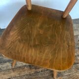 Pair of Scandinavian chairs or vintage wooden bistro
