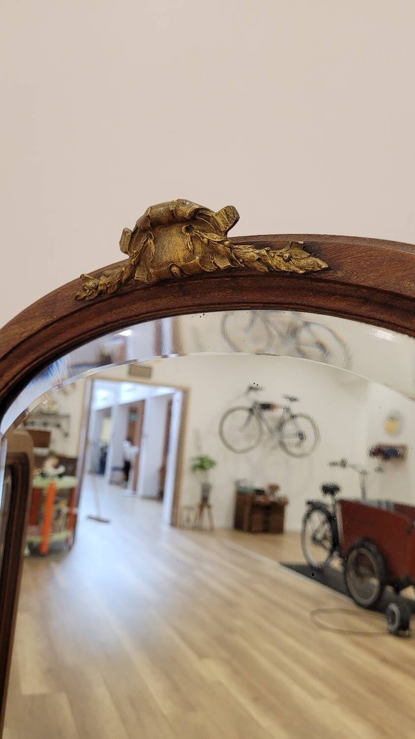 Antique triptych mirror