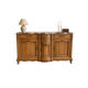 Curved walnut sideboard