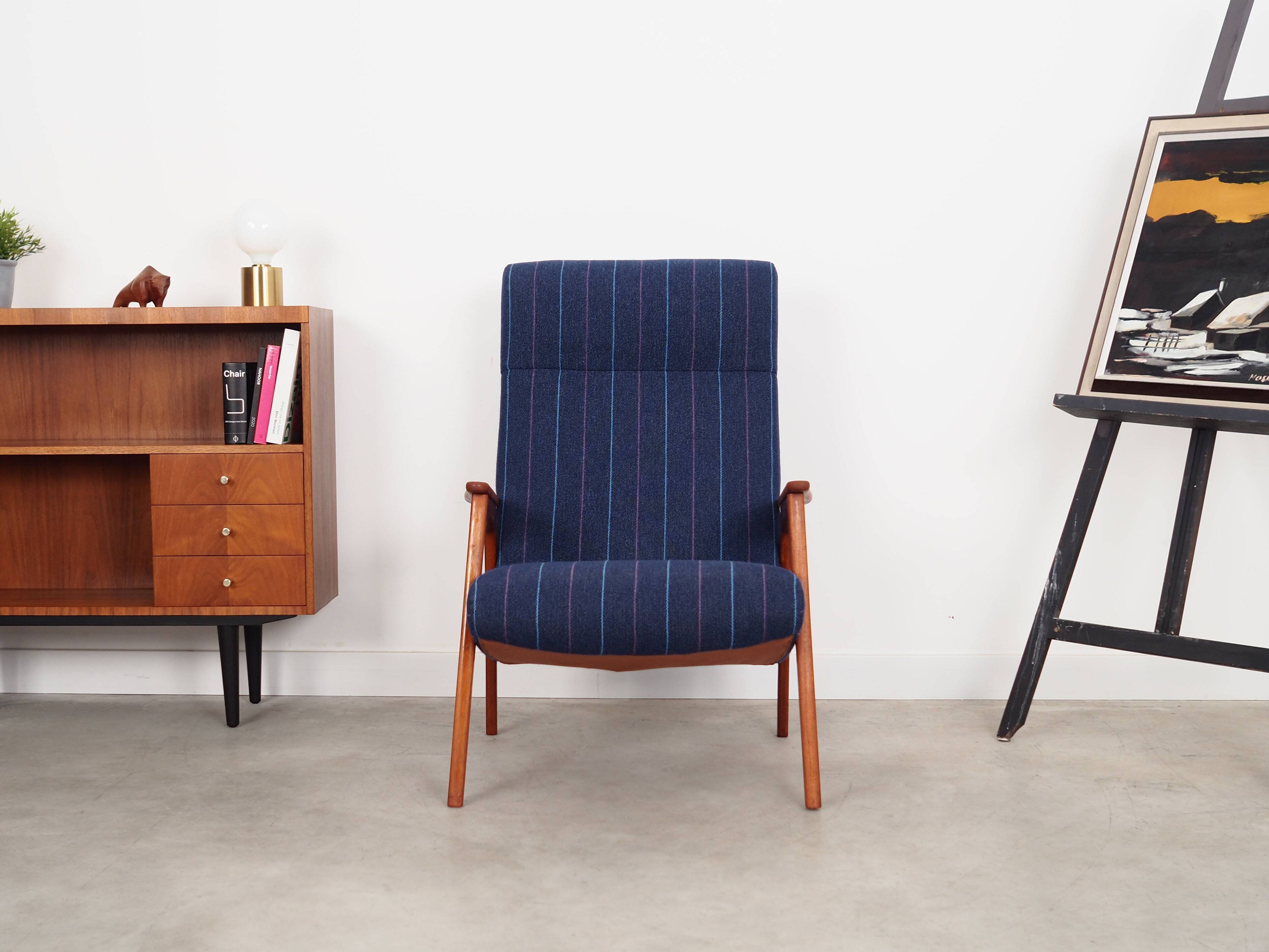 Fauteuil en teck, design danois, années 1970, production : Danemark