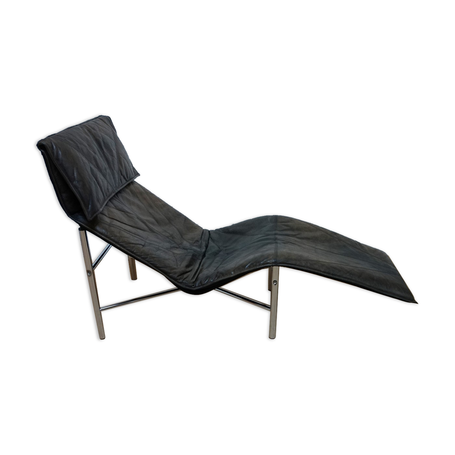 Swedish Leather Skye Lounge Chair by Tord Björklund for Ikea, 1970s