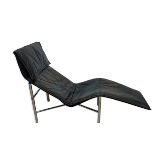 Swedish Leather Skye Lounge Chair by Tord Björklund for Ikea, 1970s