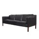 Leather sofa, Danish design, 1960s, manufacturer: Stouby