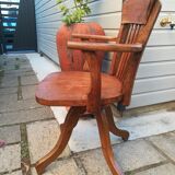 American swivel armchair in oak