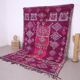 Purple vintage moroccan rug 228 x 317 cm - Handmade Berber Wool Rug