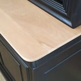 Black and wood bookcase