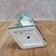 Small earthenware vase signed Figas – hand-painted floral decoration