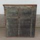 Armoire murale vitrée en bois ancien