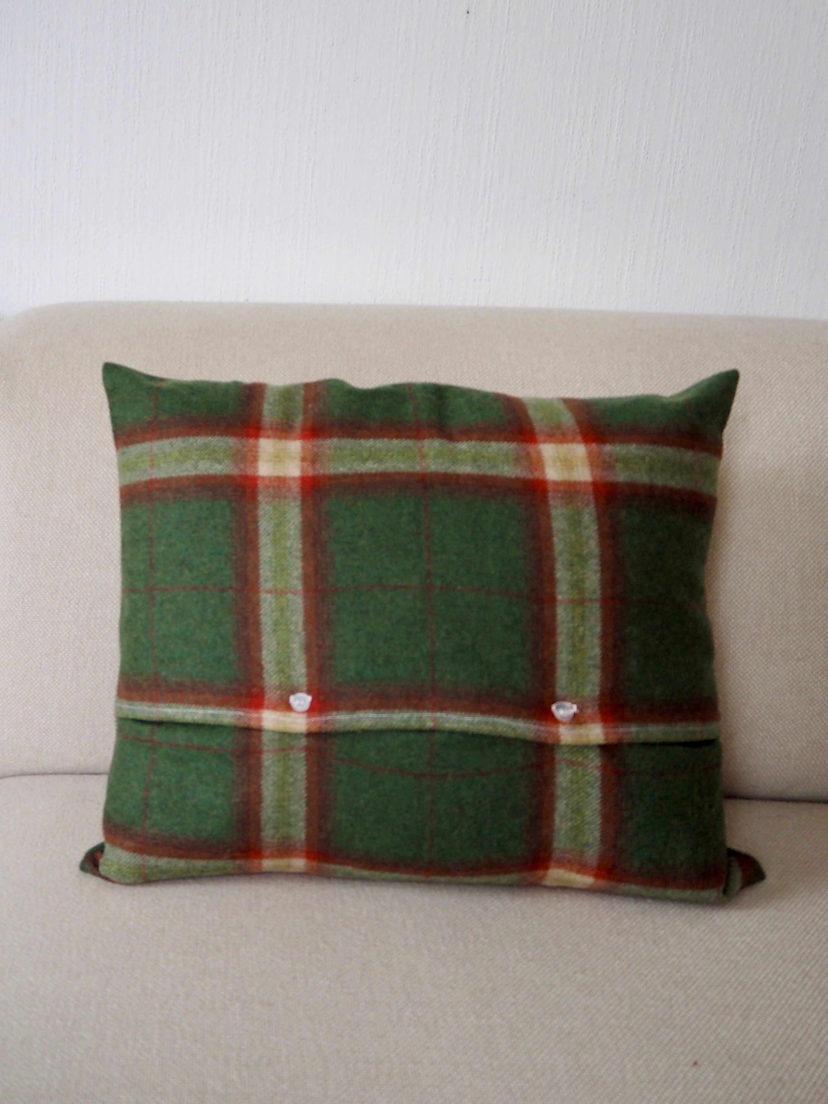 Tartan cushion cover