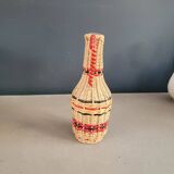 Vintage wicker carafe bottle