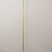 Postmodern floor lamp in brass and wood by Rodolfo Dordoni, Italy, 1980s.