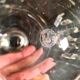 Elegant cut crystal carafe by Baccarat
