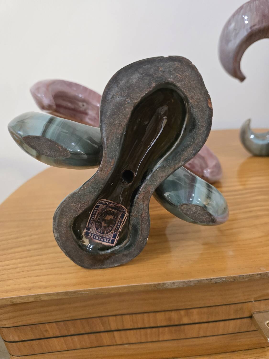 Pair of glazed ceramic vases