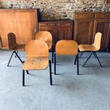 5 chairs design - metal wood