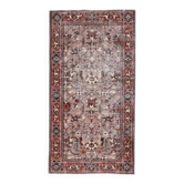 Vintage Turkish Oushak Handmade Wool Cotton Pink Area Rug  111x216