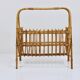 Porte-revues en bambou rotin style Franco Albini, Italie, années 1950