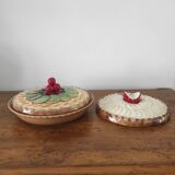 Barbotine pie dish