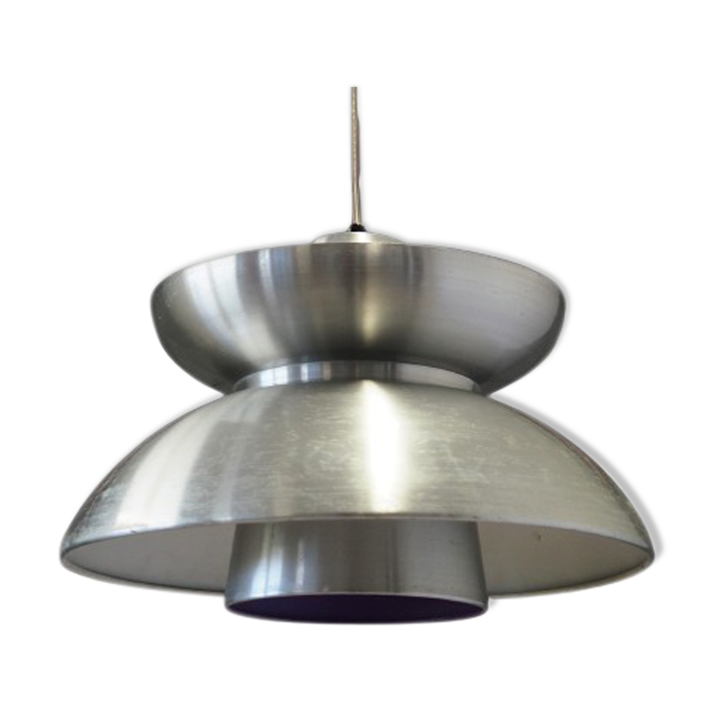 Silver chandelier, Danish design, 1970s