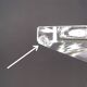 Pair of modernist crystal candle holders signed oleg cassini