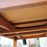 Extendable wooden and formica table