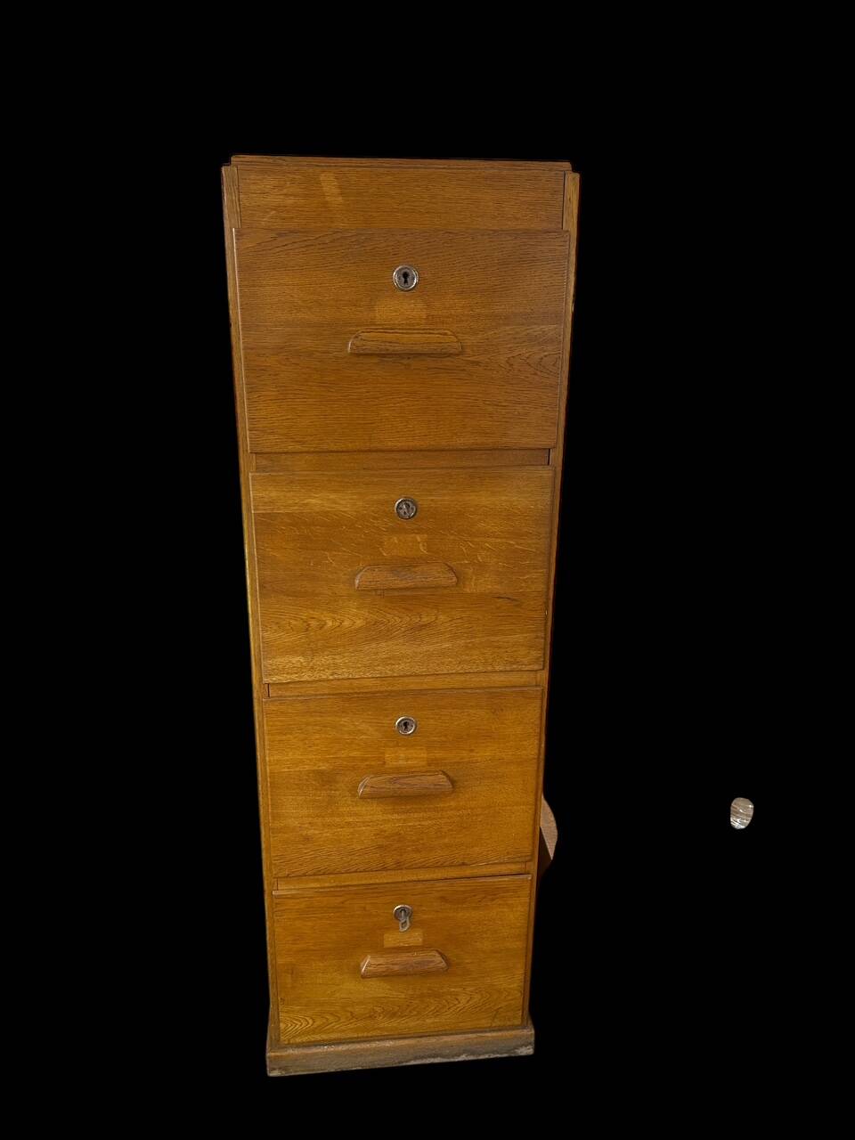 solid oak workshop cabinet, 1950
