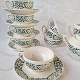 Ensemble à café Versailles de Digoin Sarreguemines 15 pièces