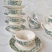 Ensemble à café Versailles de Digoin Sarreguemines 15 pièces