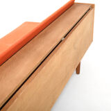 Daybed GE-258 en chêne par Hans J. Wegner