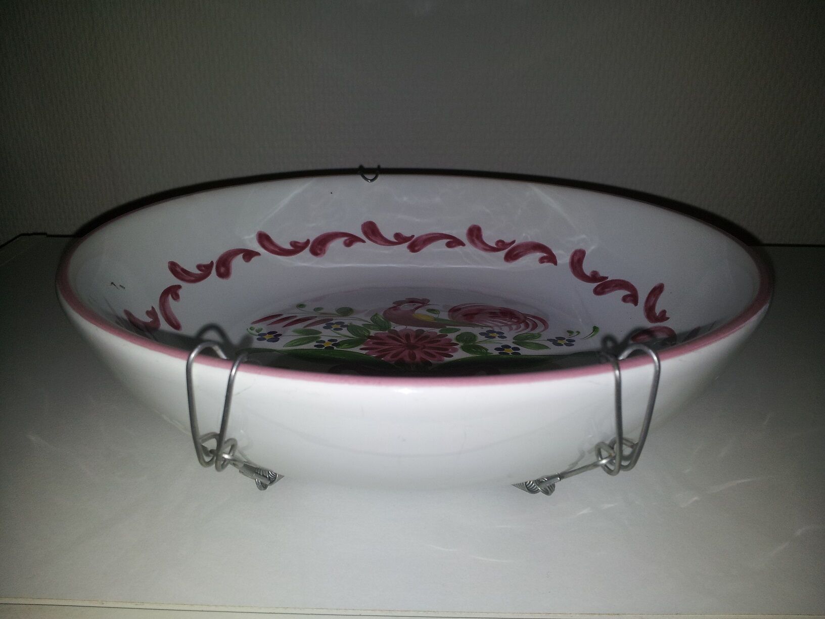 Pink decorative plate