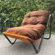 2 brown armchairs from the 70