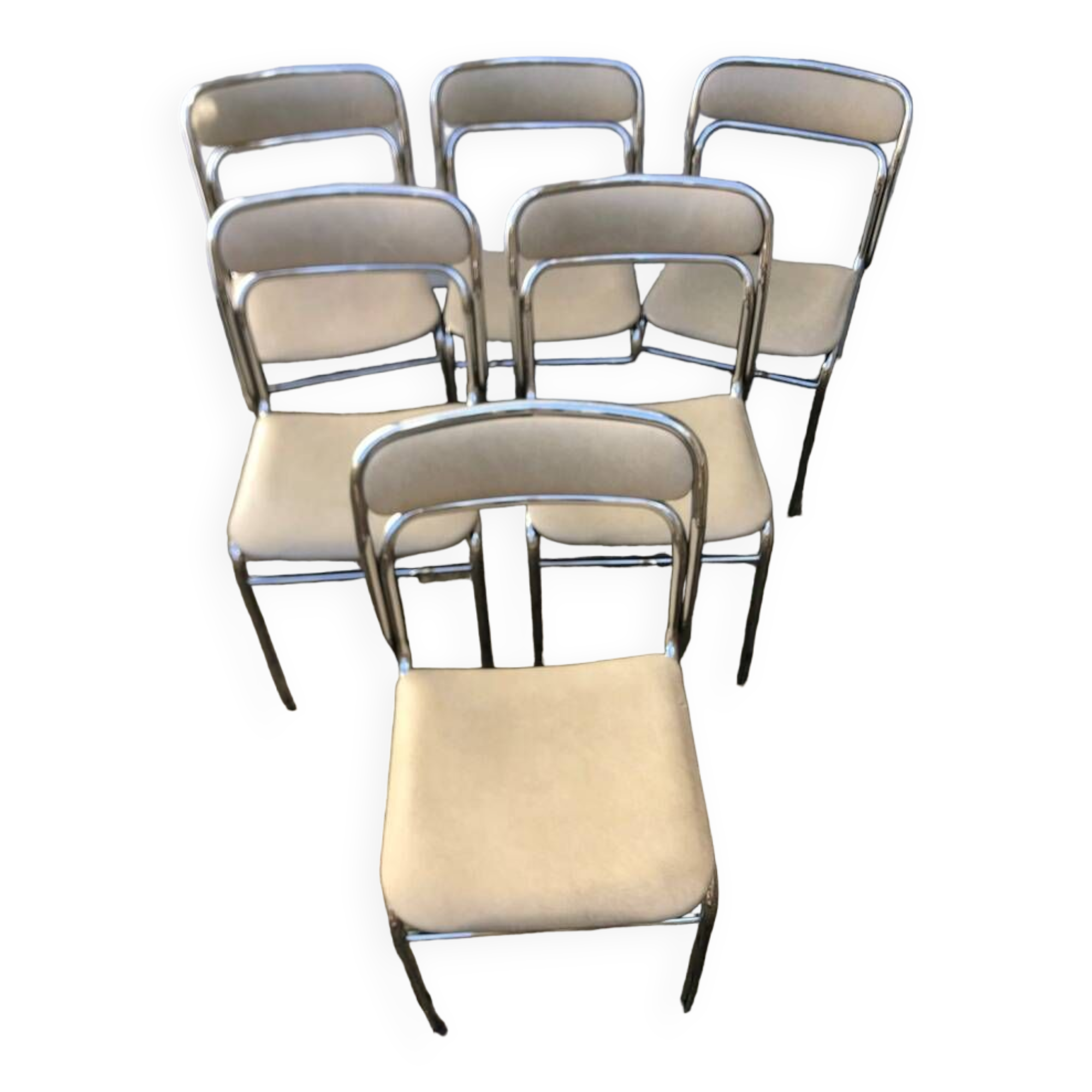 6 vintage Souvignet chairs
