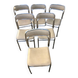 6 vintage Souvignet chairs