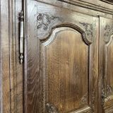 Louis XV carved wooden wardrobe from the 18th century