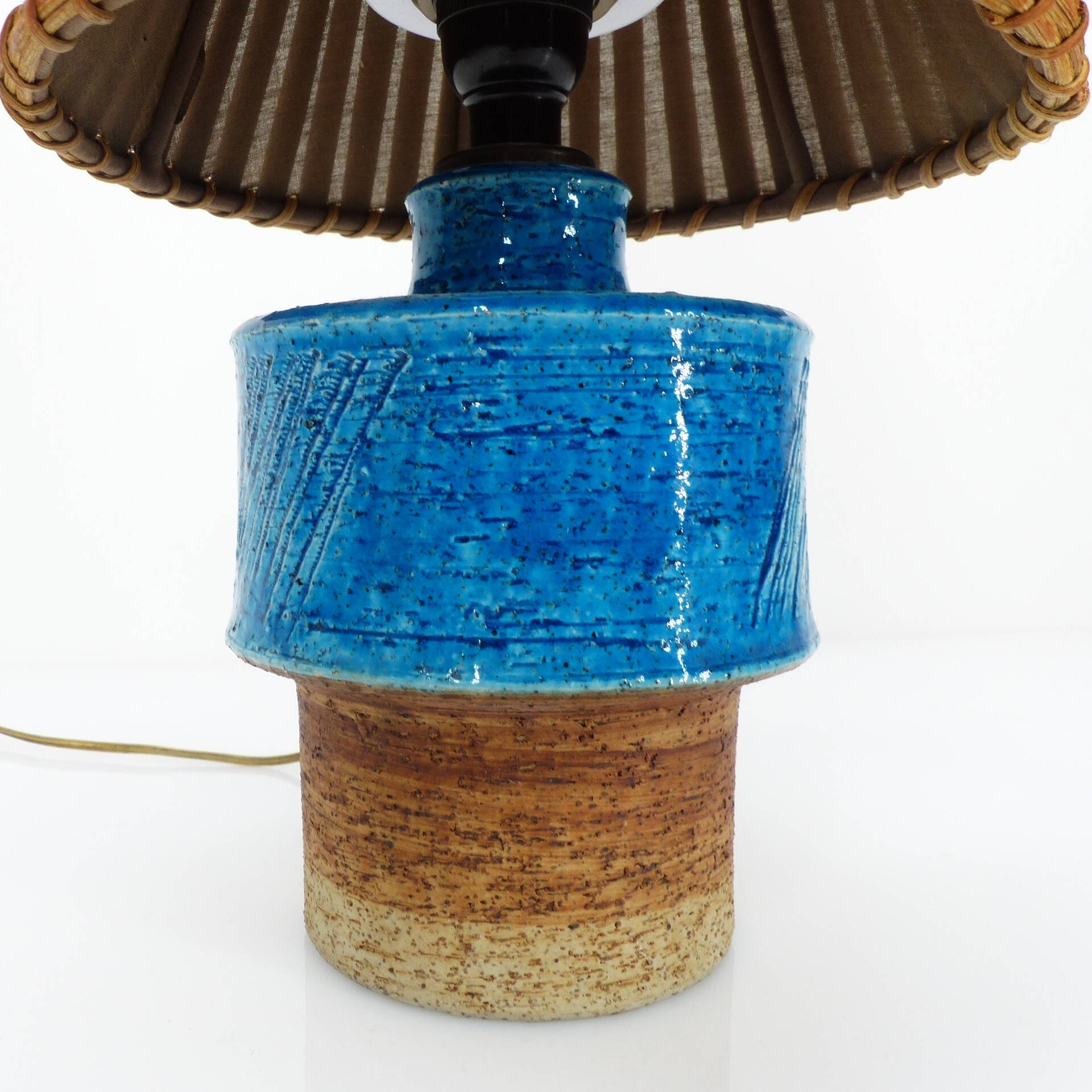 Scandinavian ceramic desk or bedside lamp, Inger Persson for the