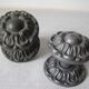 Set of 2 cast iron metal door handles 7.3 cm old door locksmith