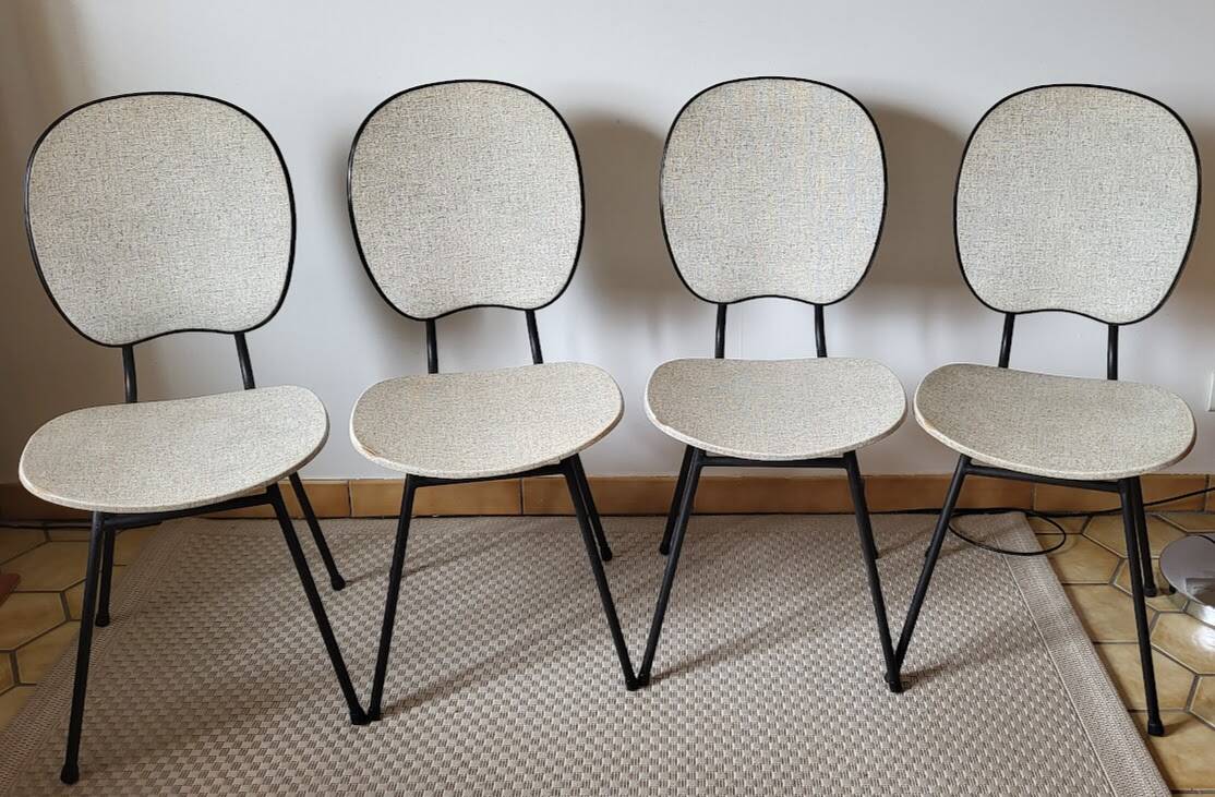 Set of 4 vintage chairs from the 50s/60s