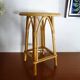 Vintage rattan stool 60's 70's