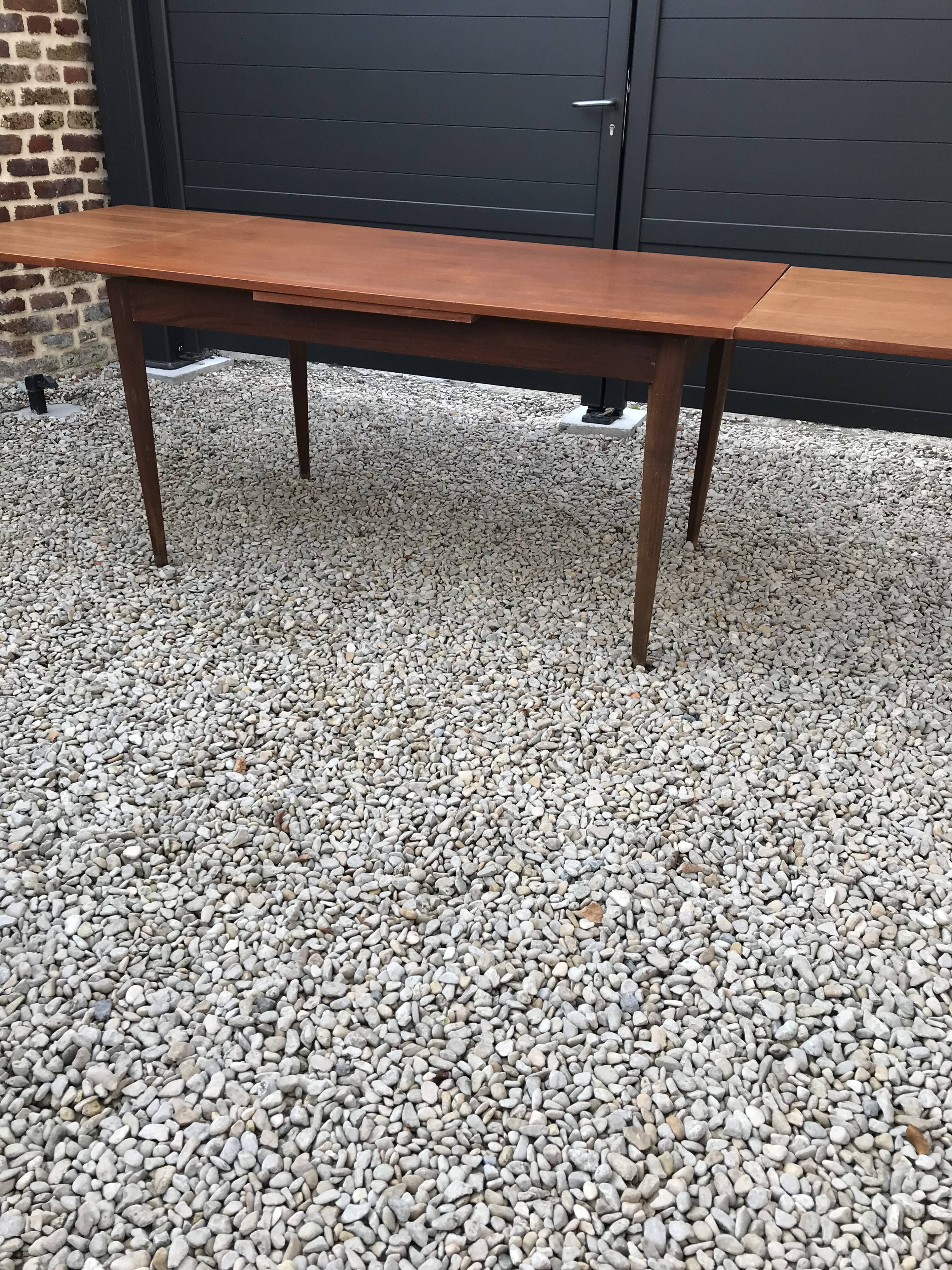 Scandinavian teak rap table