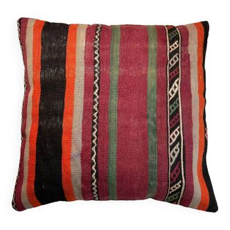 Vintage turkish kilim cushion cover